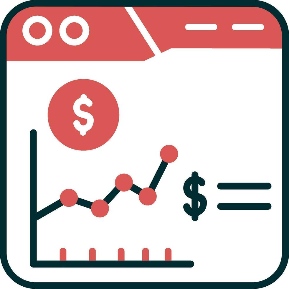 icône de vecteur de marché boursier