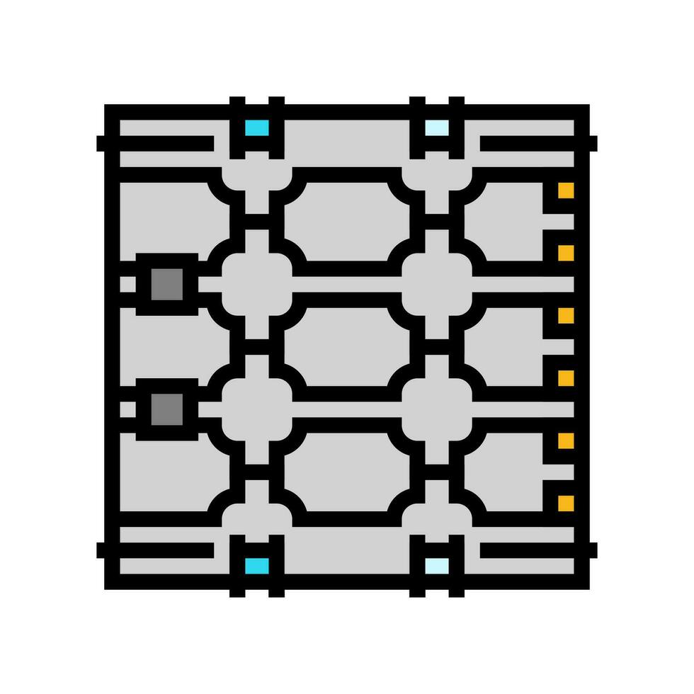 photonique quantum La technologie Couleur icône vecteur illustration