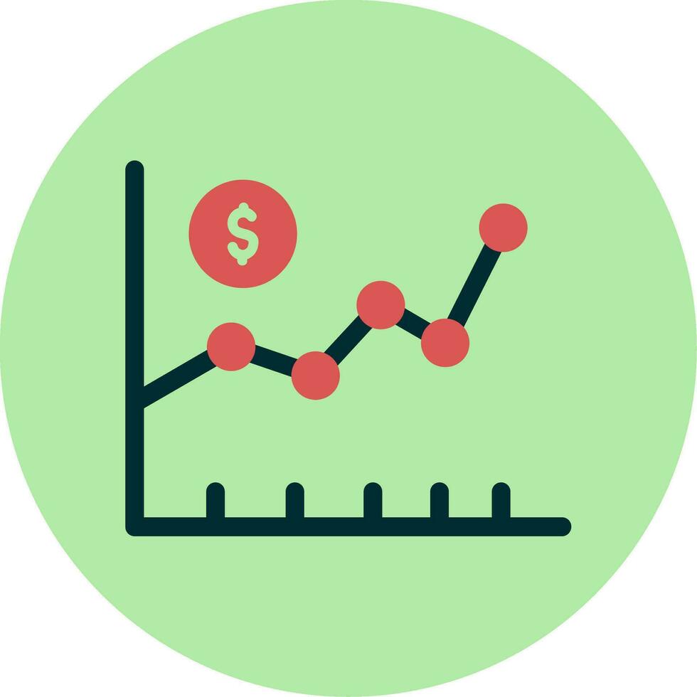 icône de vecteur de marché boursier