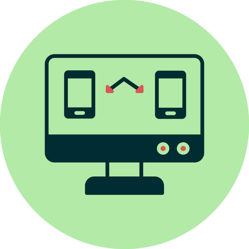 icône de vecteur de transfert de données