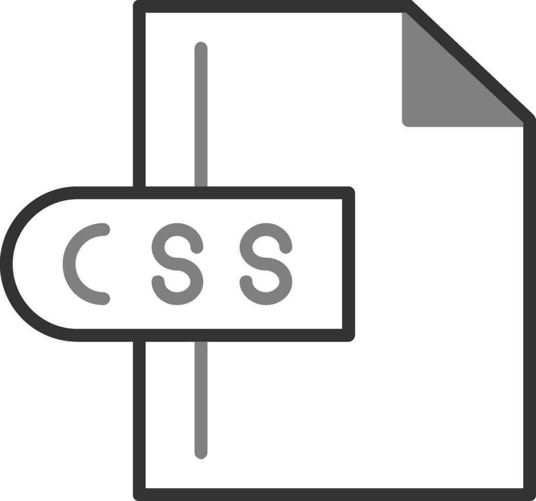 icône de vecteur de fichier css