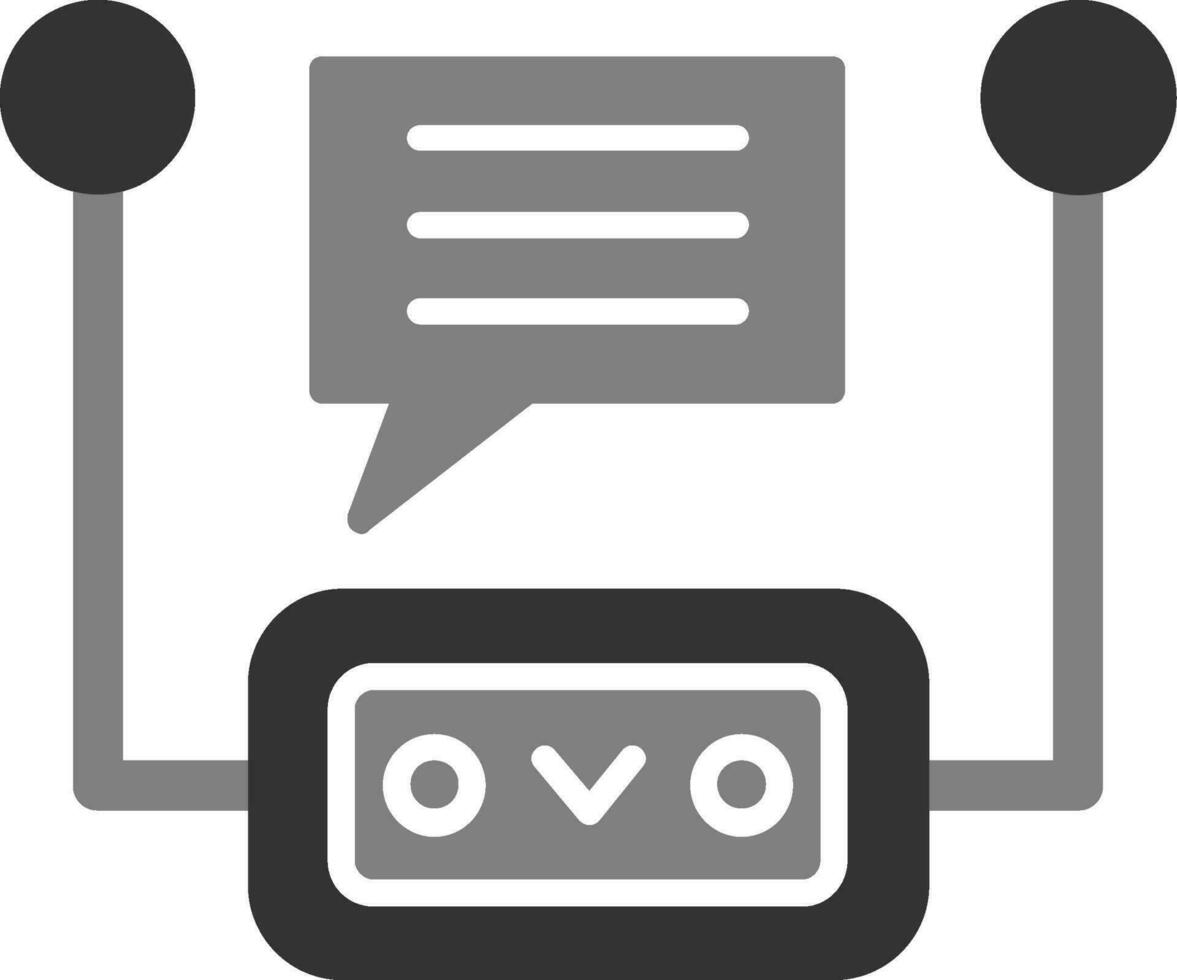 icône de vecteur de chatbot