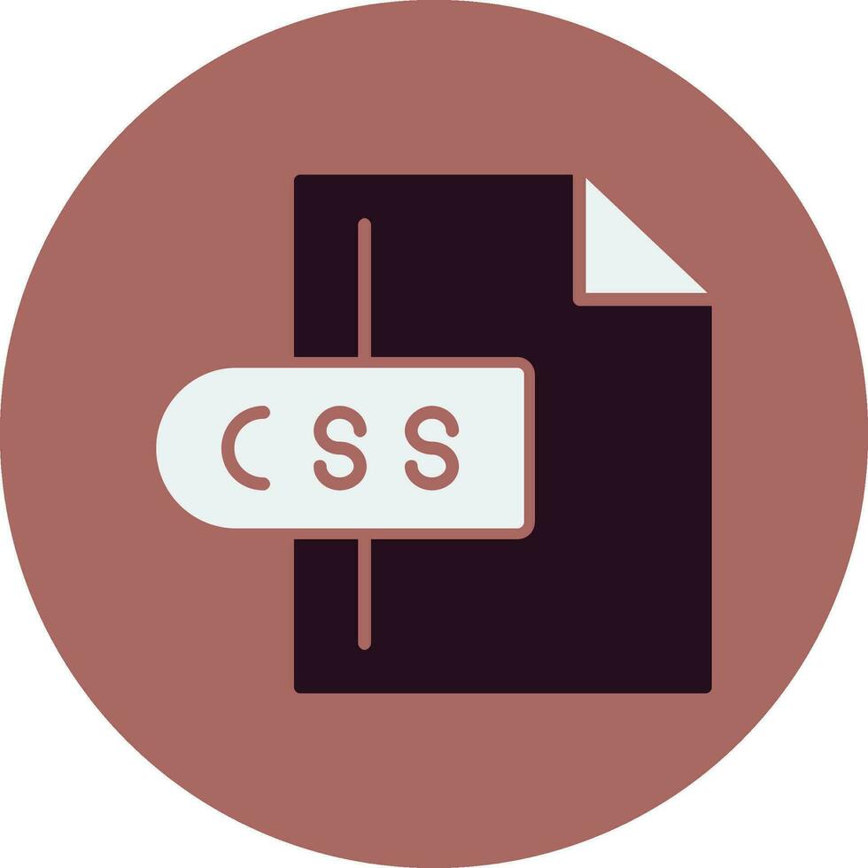 icône de vecteur de fichier css