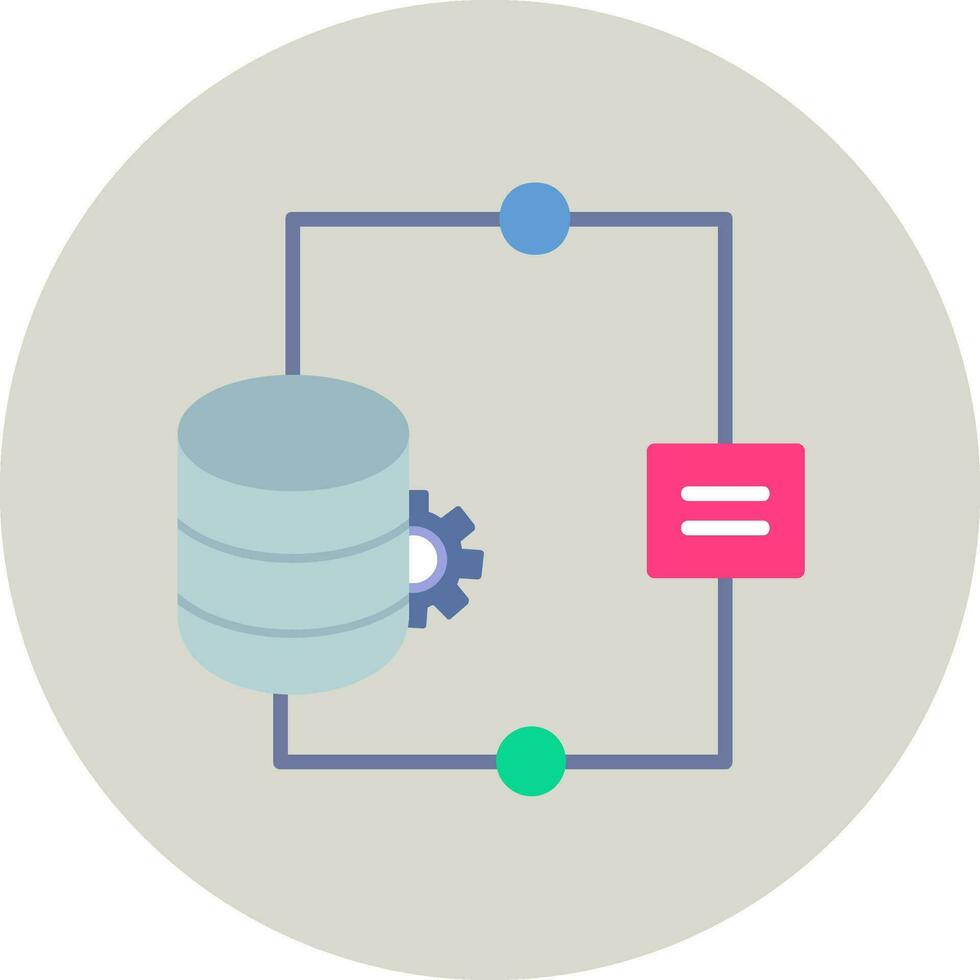 icône de vecteur d'intégration de données