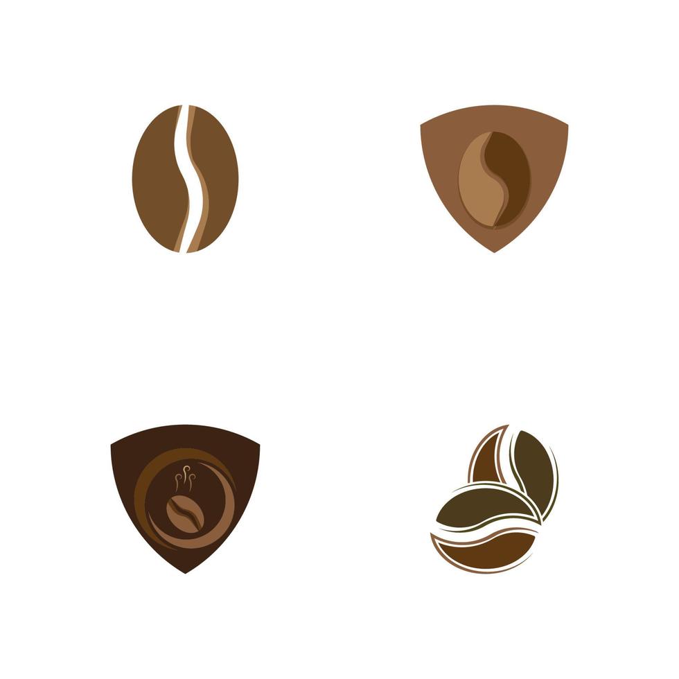 illustration vectorielle de grain de café icône vecteur