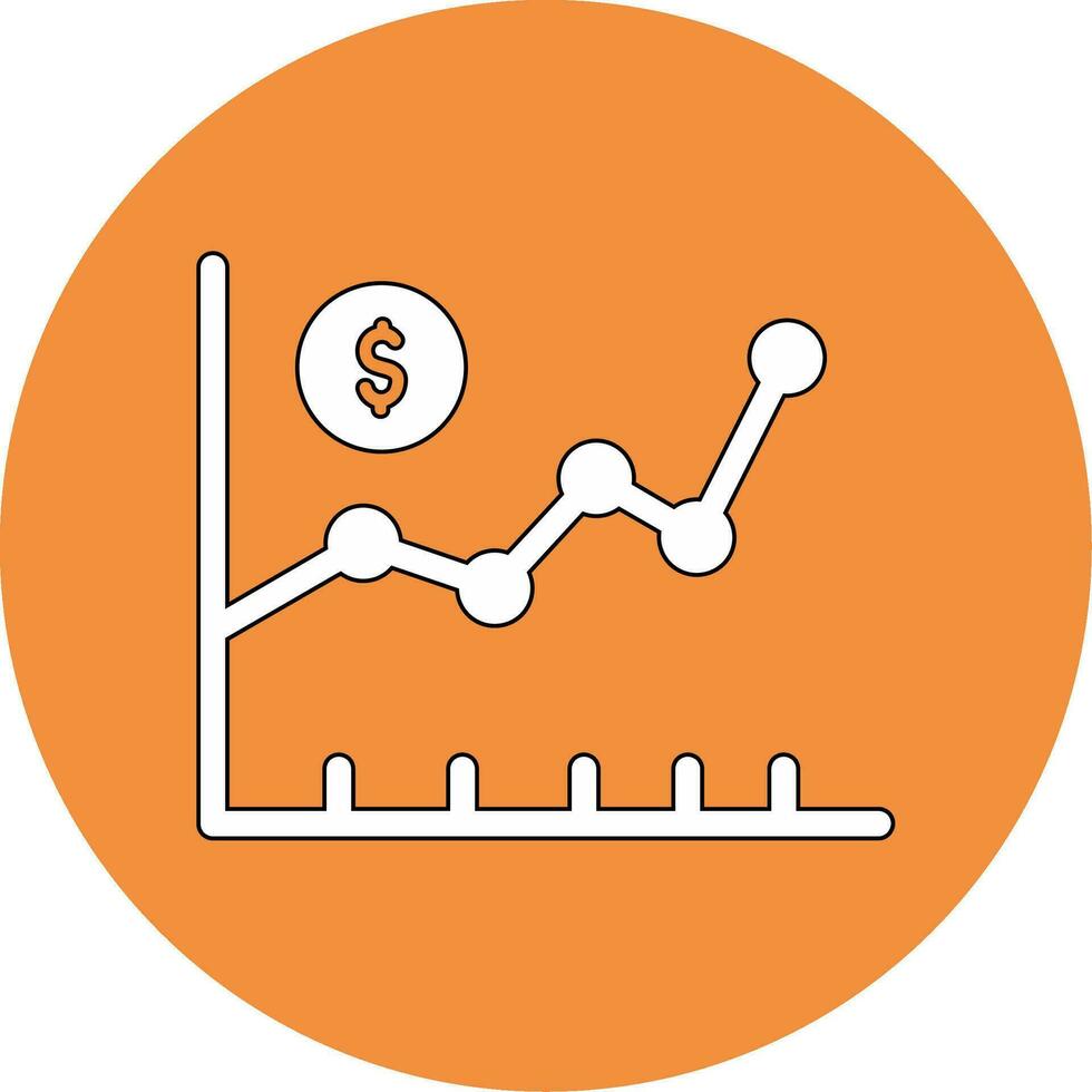 icône de vecteur de marché boursier