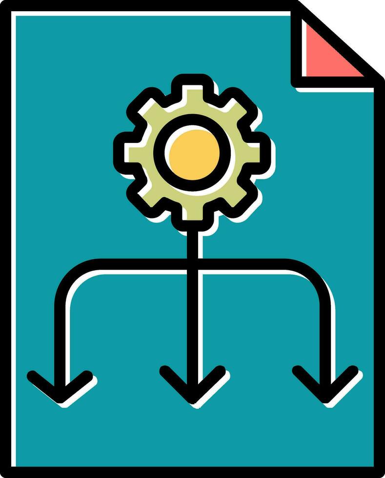 icône de vecteur de flux de travail