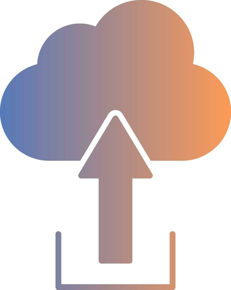 icône de dégradé de téléchargement vecteur