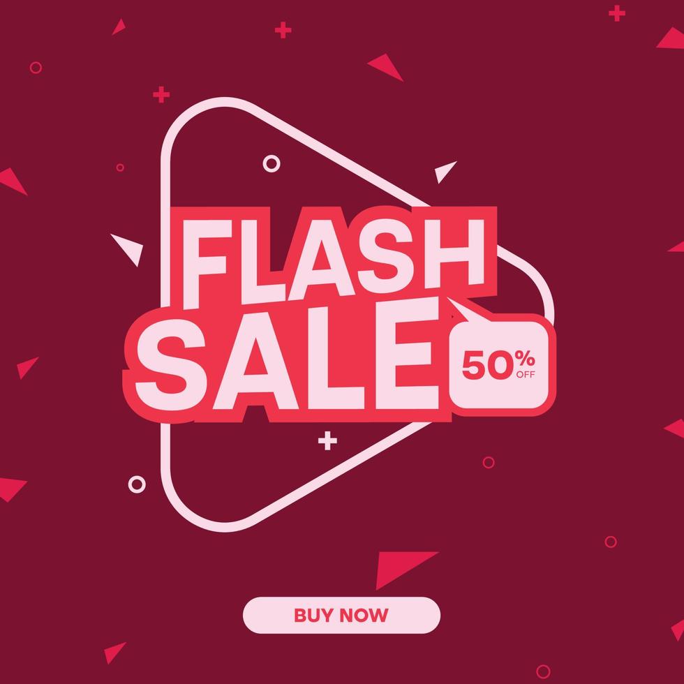 promotion de modèle de bannière de réduction de vente flash vecteur