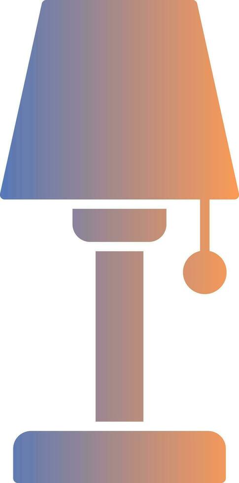 icône de dégradé de lampe vecteur