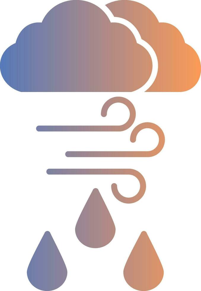 icône de gradient d'humidité vecteur