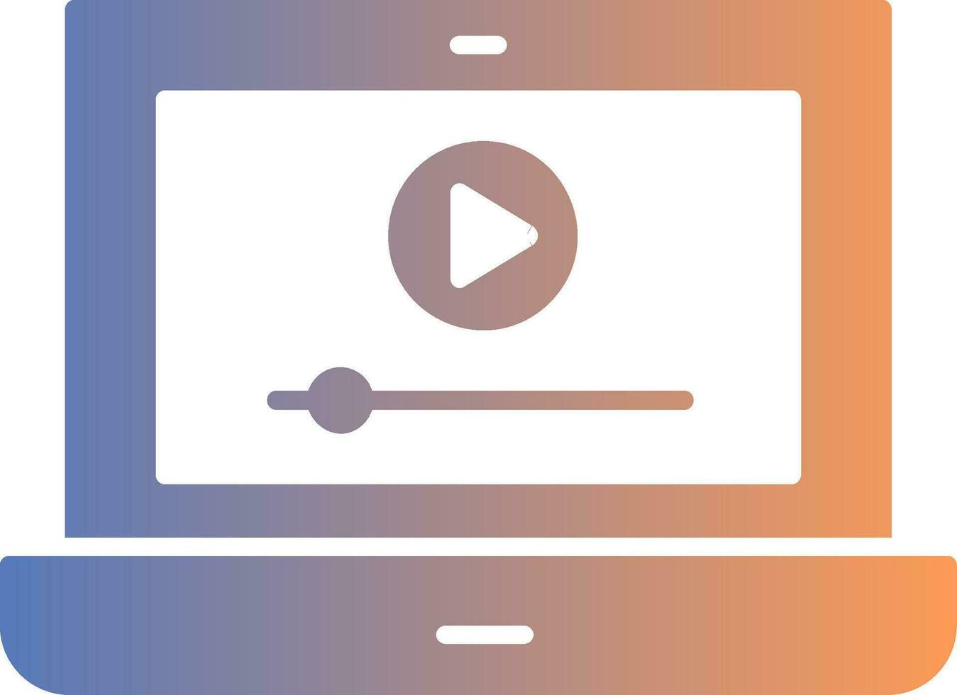 icône de dégradé pour ordinateur portable vecteur