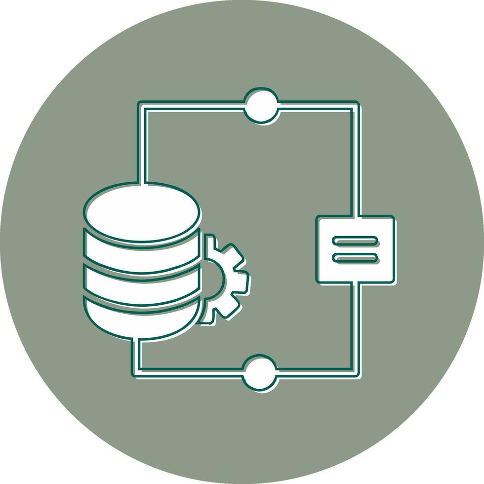 icône de vecteur d'intégration de données