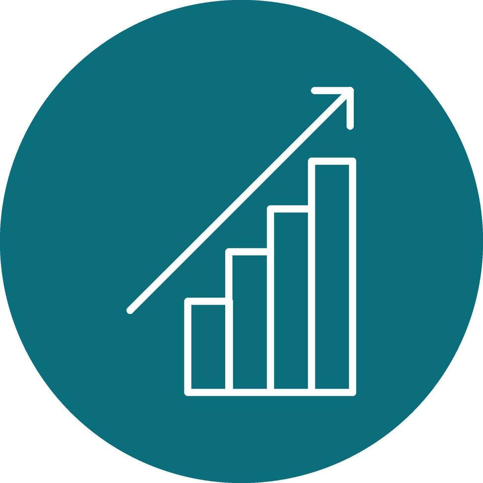 icône de vecteur de croissance