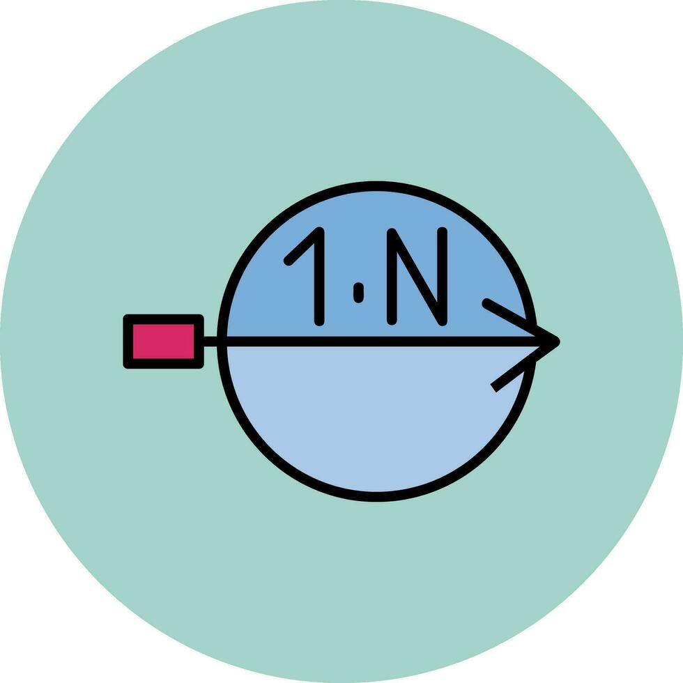 cardinalité vecteur icône