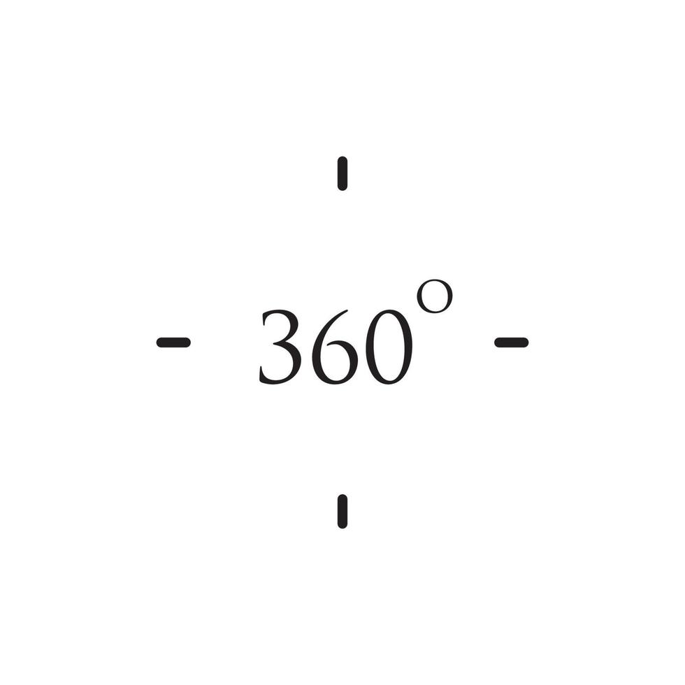 logo 360 degrés vecteur