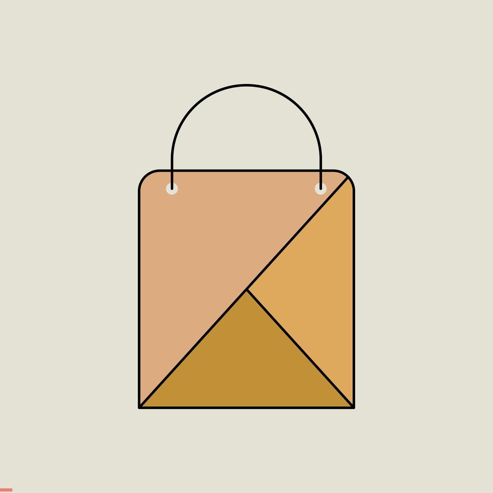 logo de sac de commerce électronique pour entreprise et entreprise vecteur