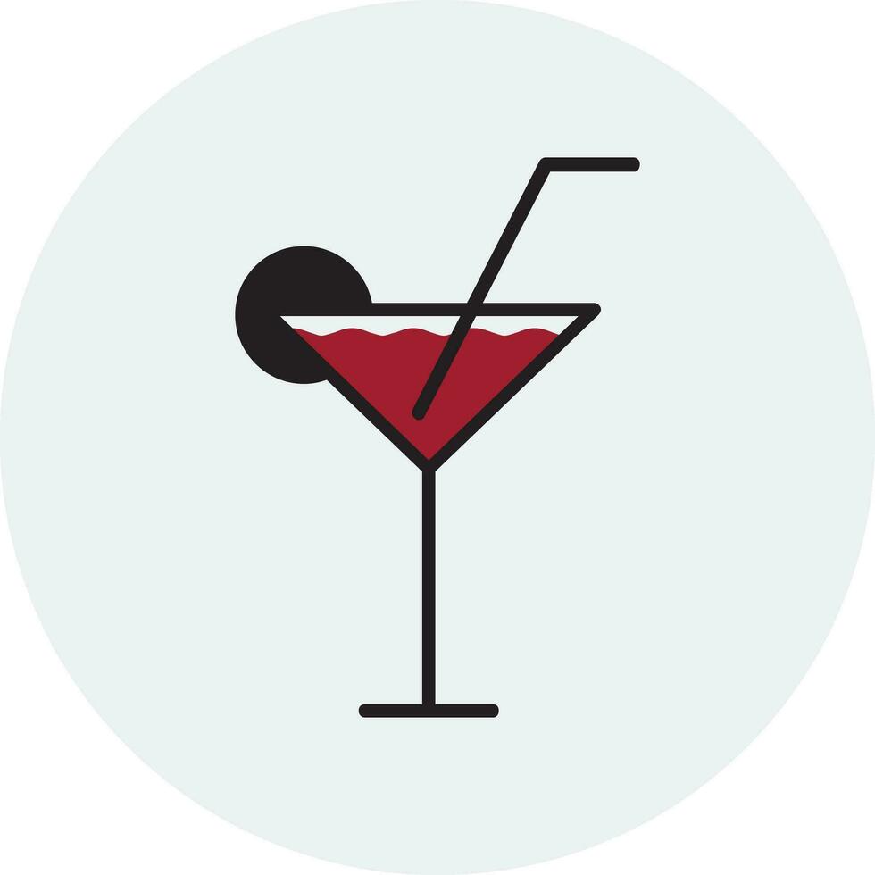 icône de vecteur de cocktail