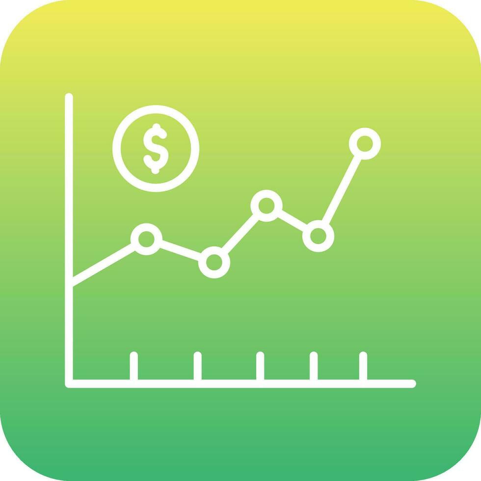 icône de vecteur de marché boursier