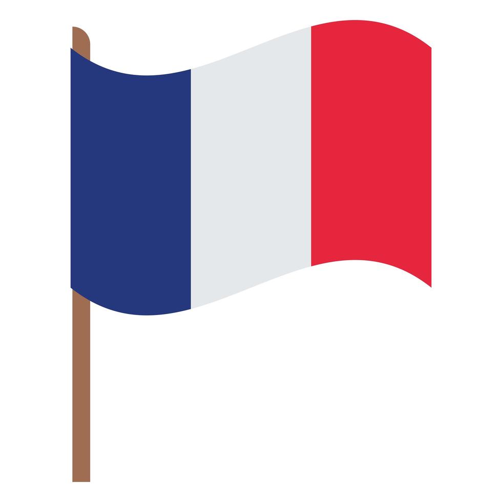 illustration du drapeau français vecteur