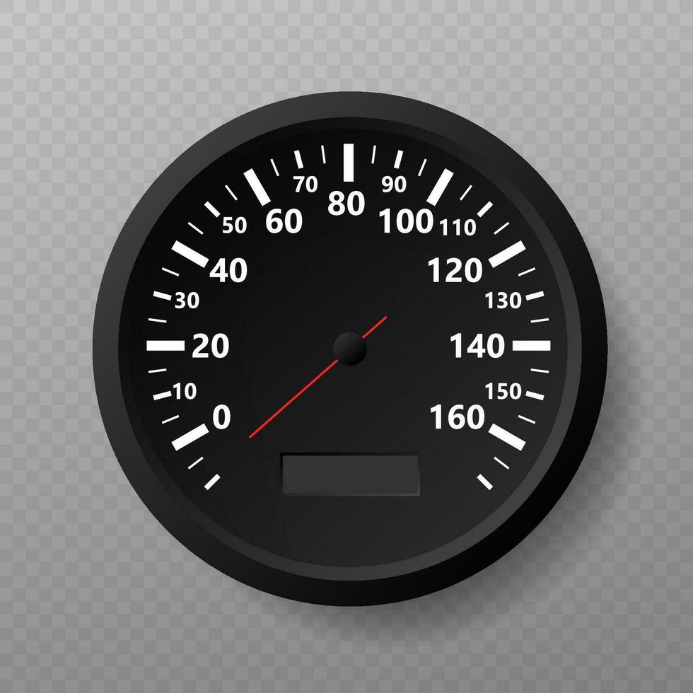 compteur de vitesse. kilomètres par heure. vecteur Stock illustration.