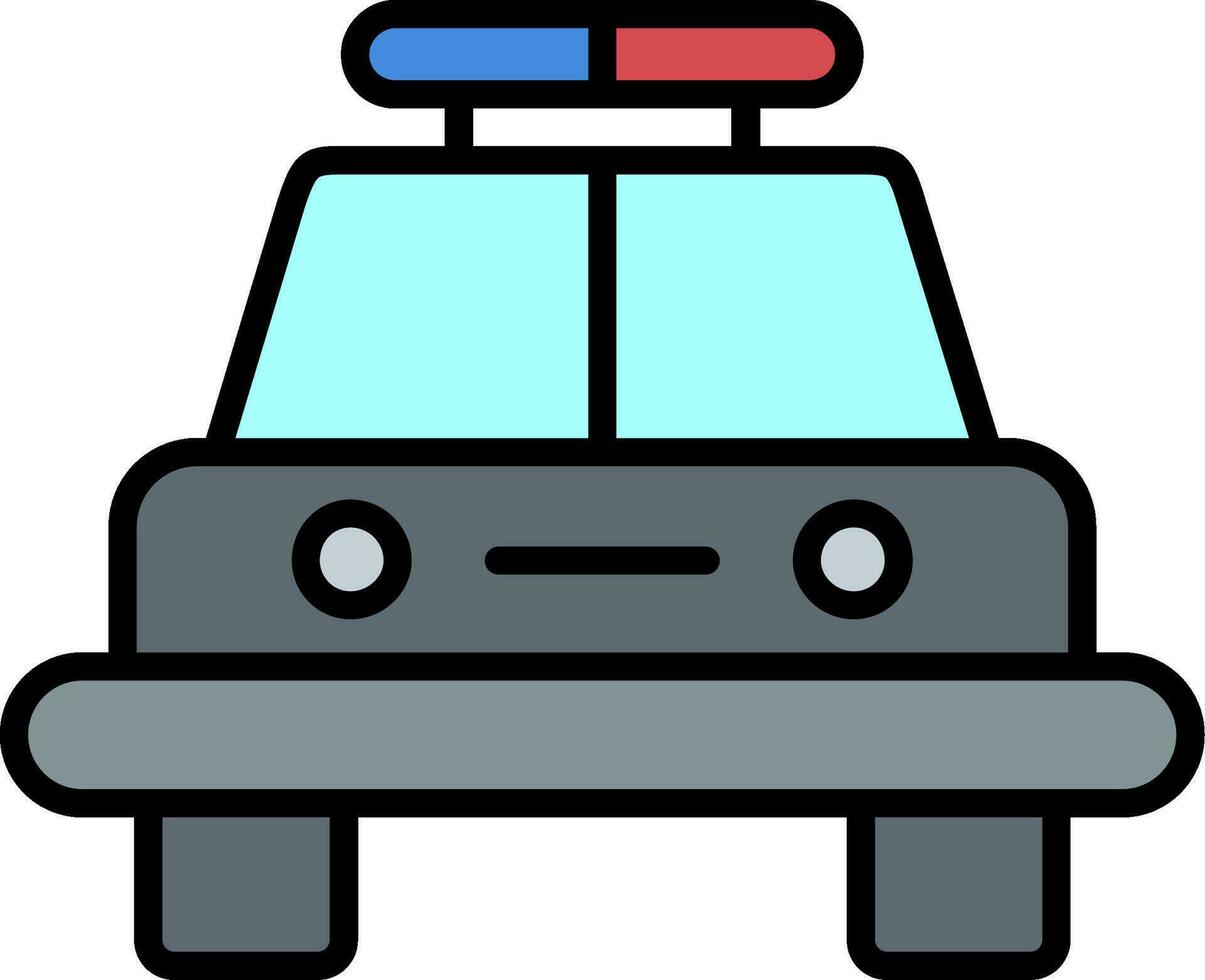 icône de vecteur de voiture de police