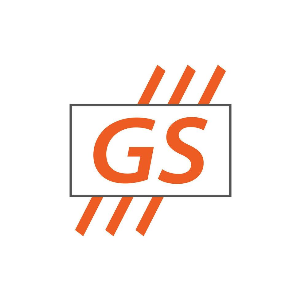 lettre gs logo. gs logo conception vecteur illustration pour Créatif entreprise, entreprise, industrie. pro vecteur