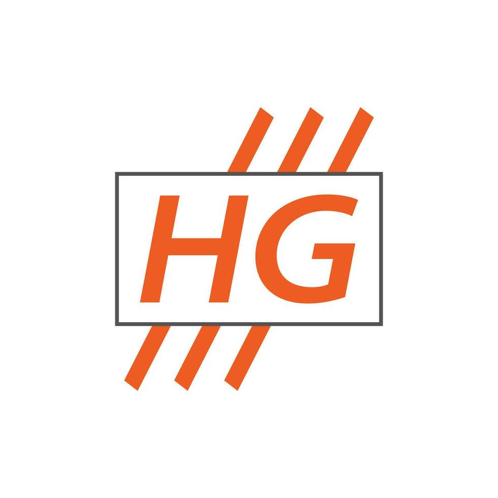 lettre hg logo. hg logo conception vecteur illustration pour Créatif entreprise, entreprise, industrie. pro vecteur