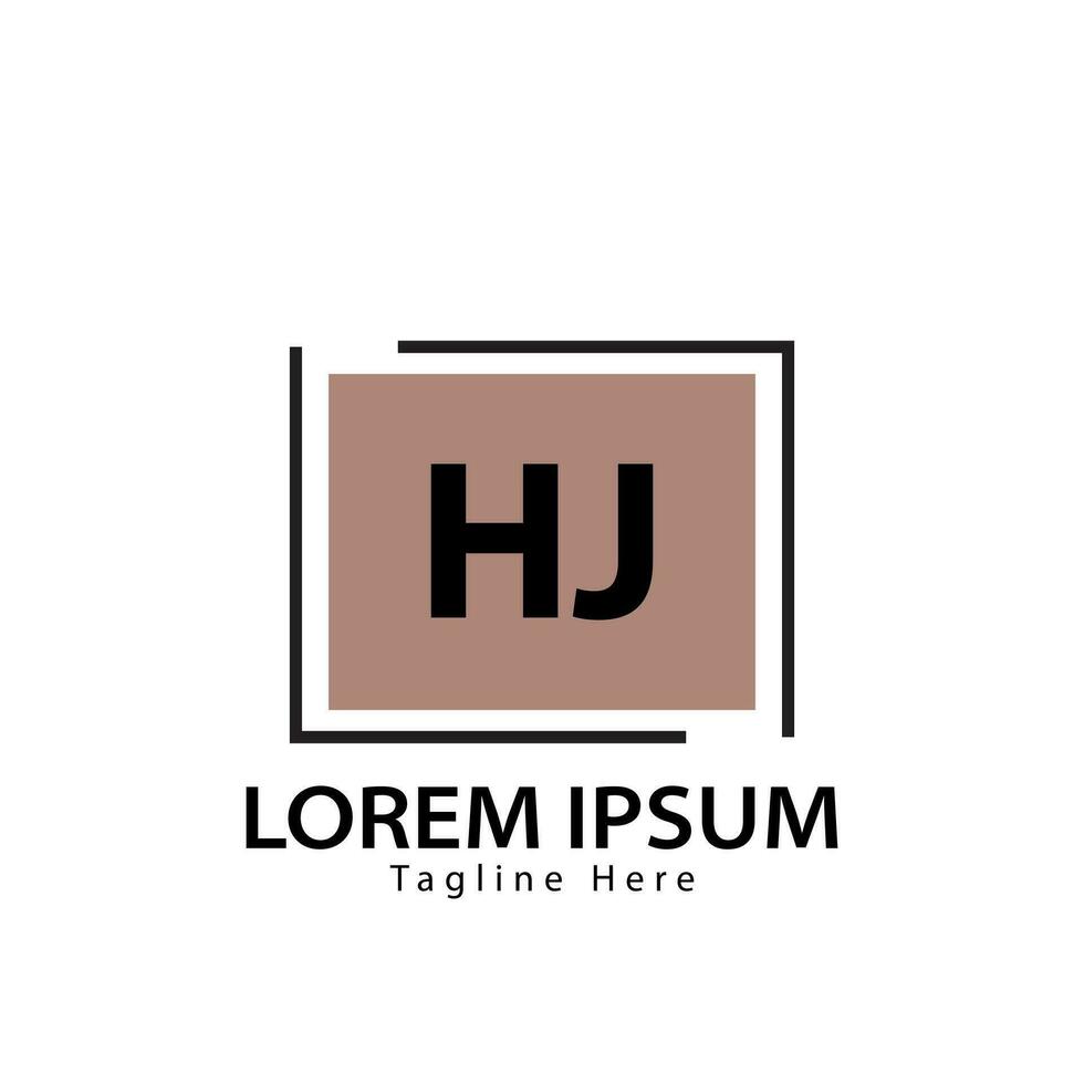 lettre hj logo. hj logo conception vecteur illustration pour Créatif entreprise, entreprise, industrie. pro vecteur