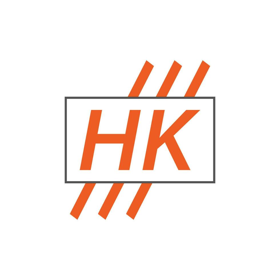 lettre hk logo. hk logo conception vecteur illustration pour Créatif entreprise, entreprise, industrie. pro vecteur