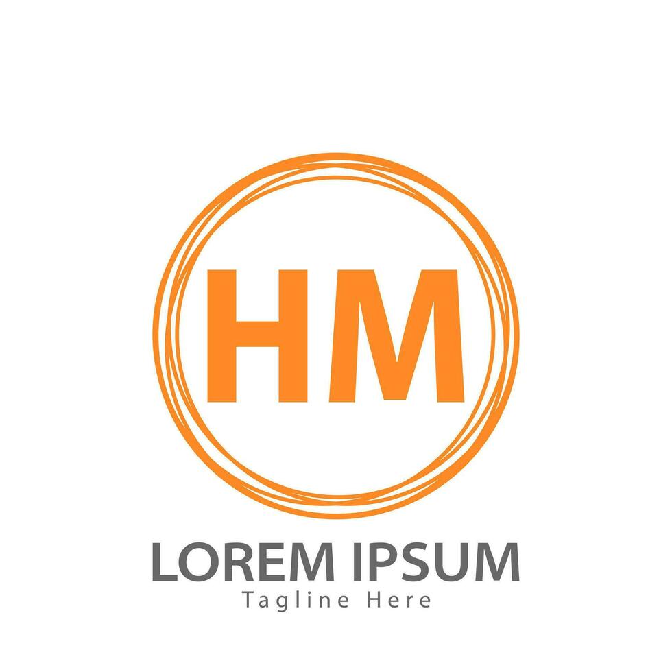 lettre hum logo. hum logo conception vecteur illustration pour Créatif entreprise, entreprise, industrie. pro vecteur