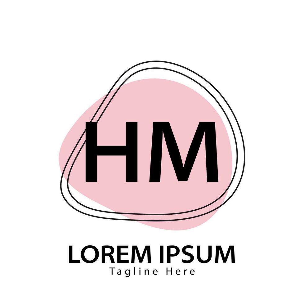 lettre hum logo. hum logo conception vecteur illustration pour Créatif entreprise, entreprise, industrie. pro vecteur