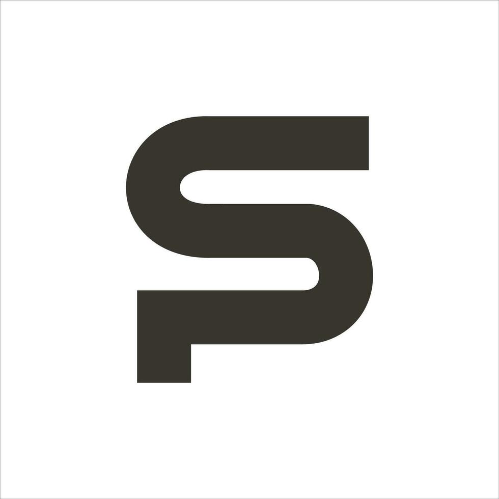 sp et ps lettre logo conception modèle. sp, ps initiale basé alphabet icône logo conception vecteur