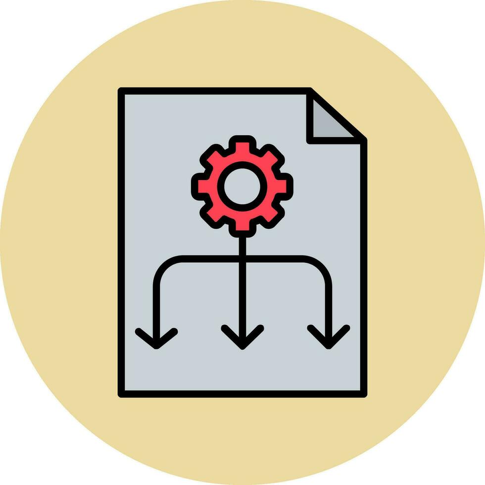 icône de vecteur de flux de travail