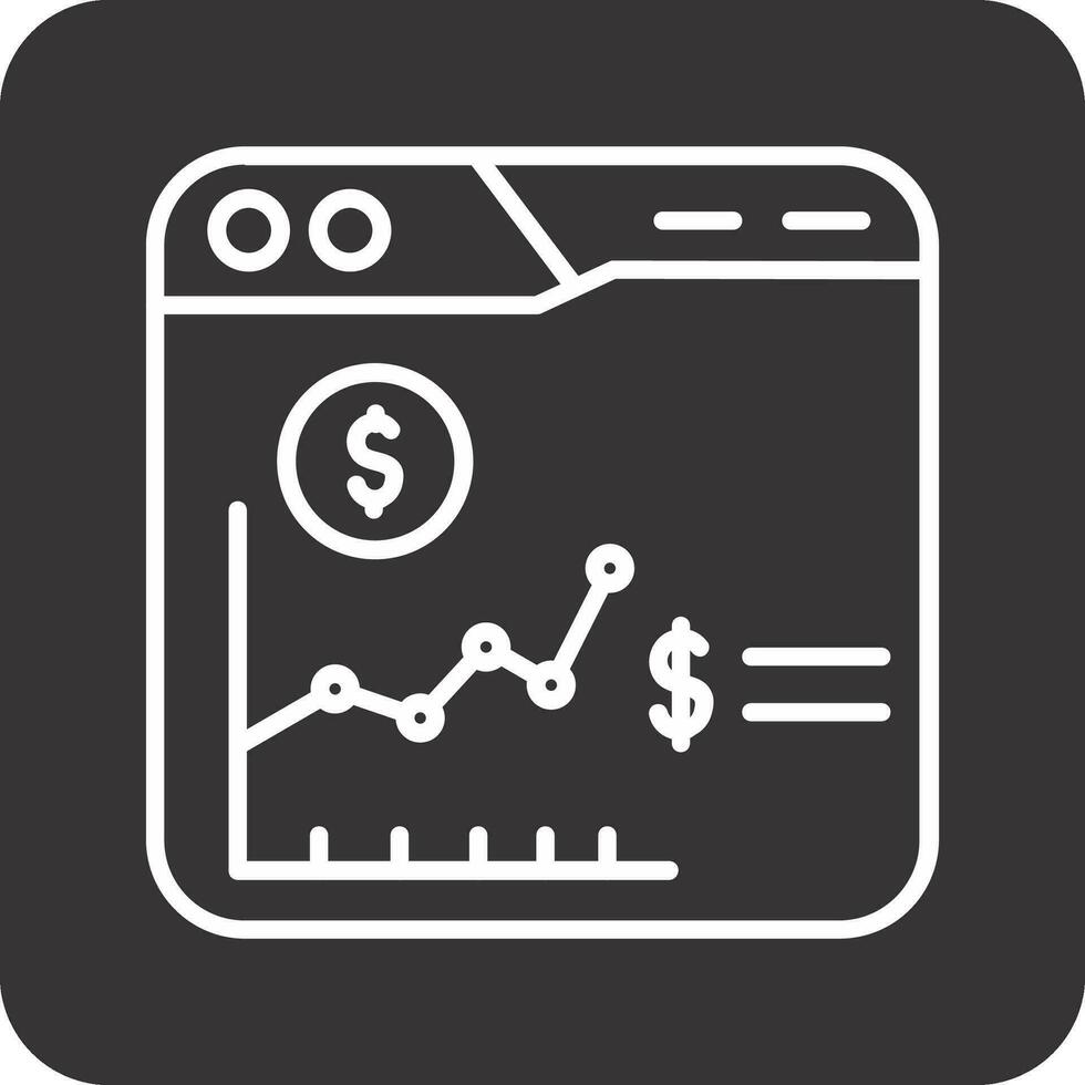 icône de vecteur de marché boursier