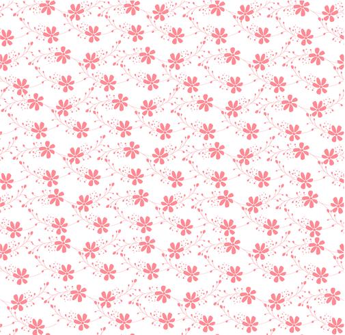 motif d&#39;ornement floral rose sans soudure vecteur