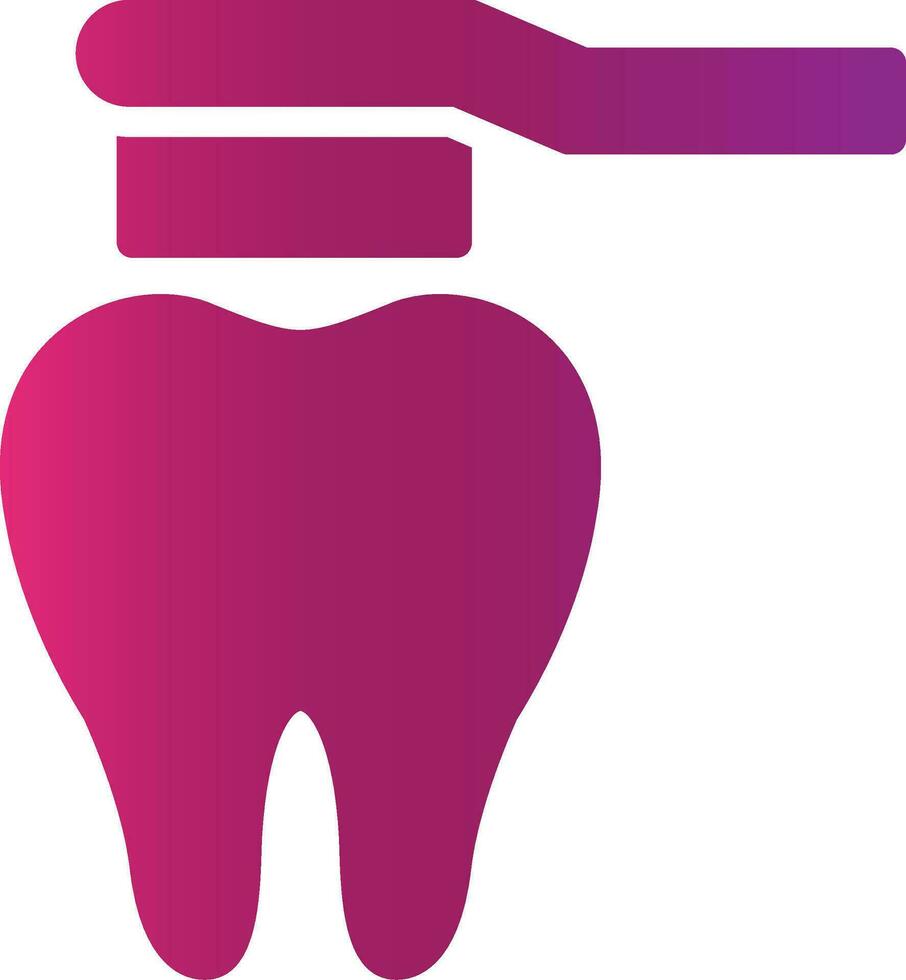 conception d'icône créative de brosse à dents vecteur