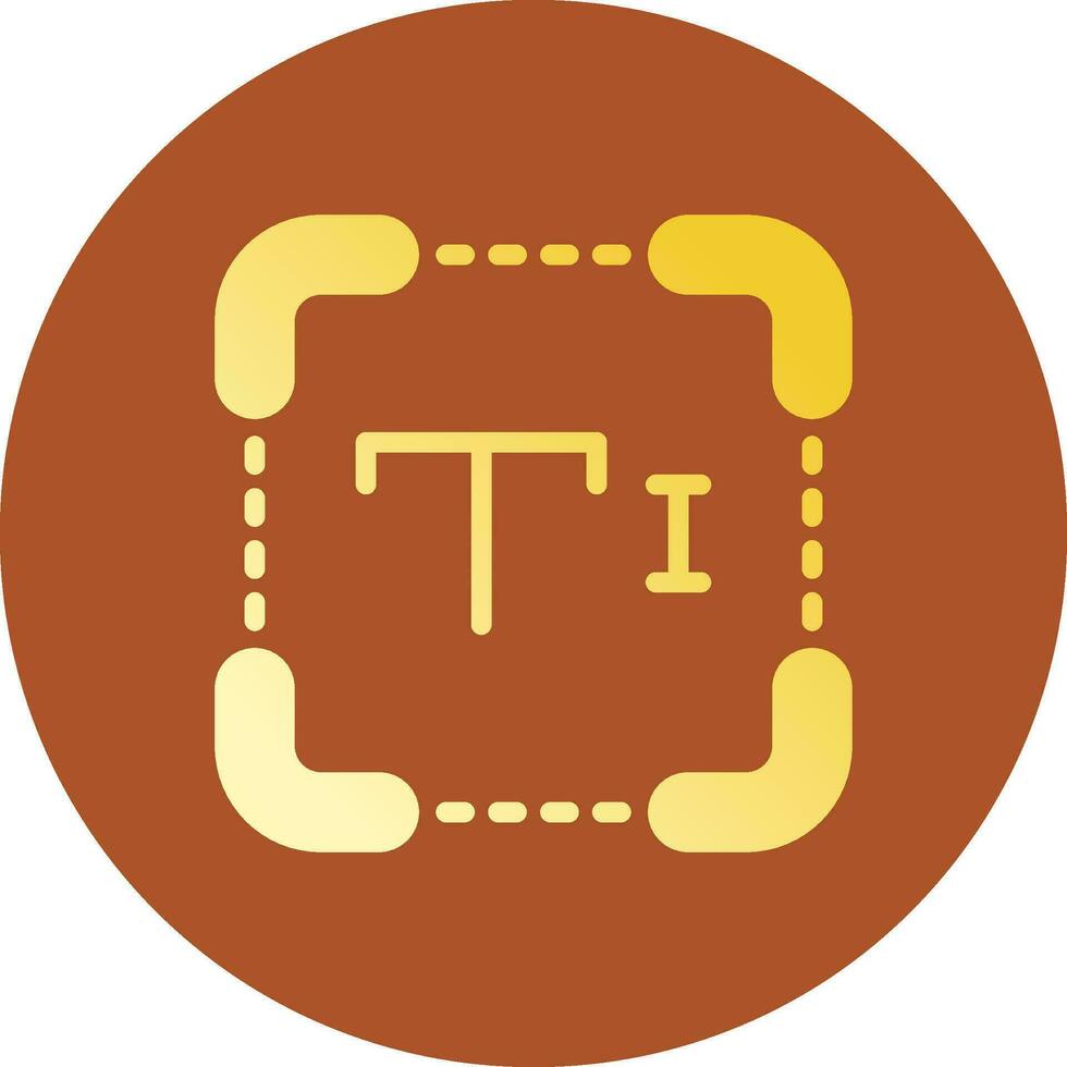 conception d'icône de création de texte vecteur