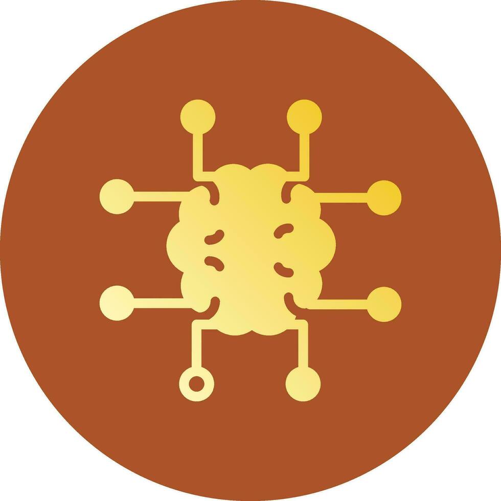 conception d'icône créative de neuroimagerie vecteur