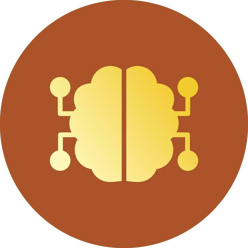 les neurones circuit Créatif icône conception vecteur