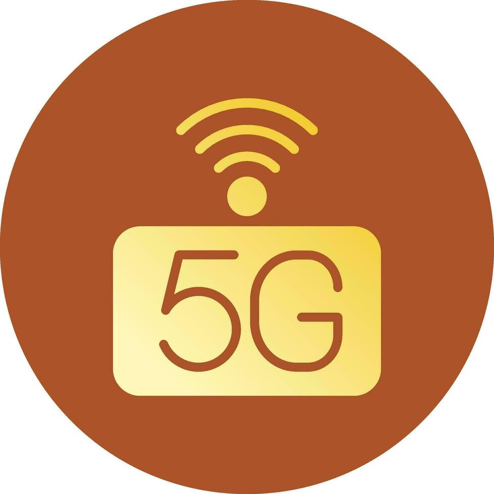 5g réseau Créatif icône conception vecteur