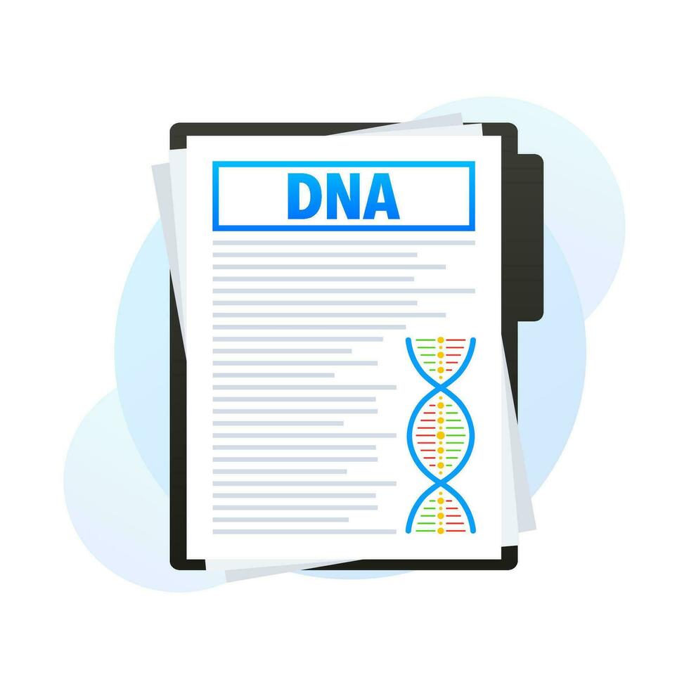 ADN structure document. structure molécule et cellule, chromosome. génétique ingénierie. vecteur Stock illustration