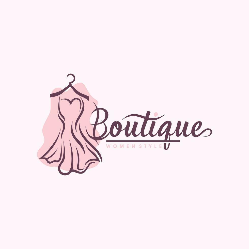 luxe boutique logo vecteur modèles