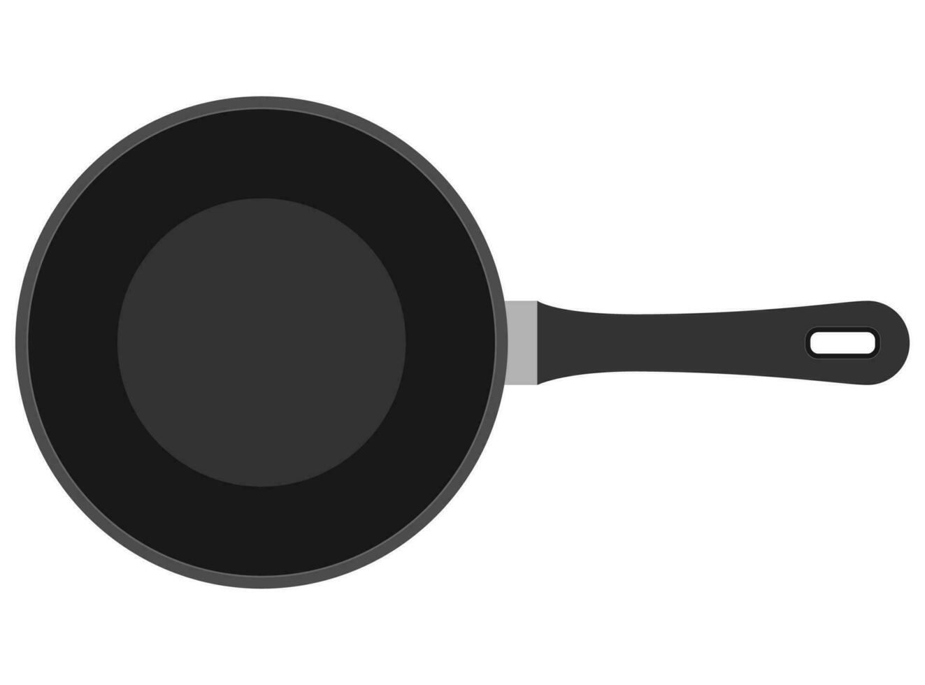 friture la poêle pour frire nourriture sur Feu Stock vecteur illustration isolé sur blanc Contexte
