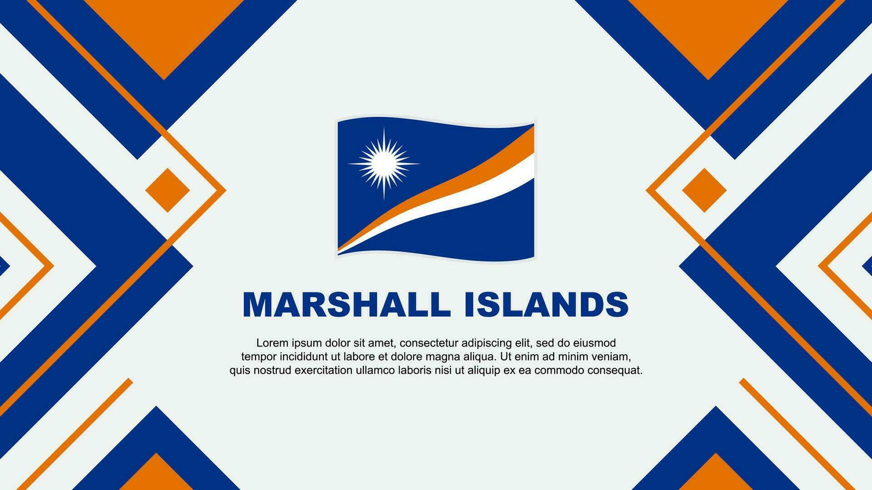 Marshall îles drapeau abstrait Contexte conception modèle. Marshall îles indépendance journée bannière fond d'écran vecteur illustration. Marshall îles illustration