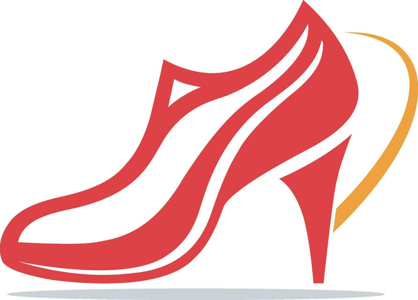 rouge talon logo vecteur