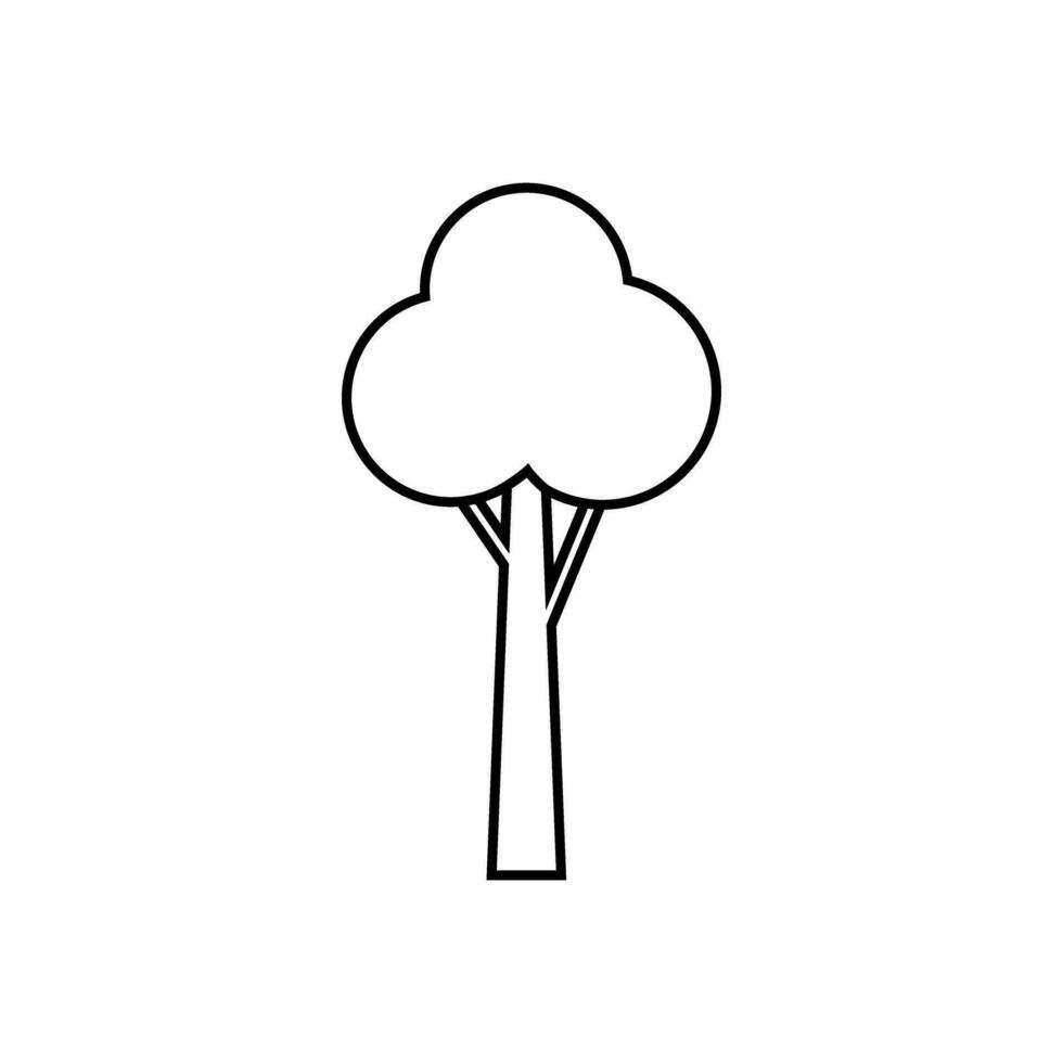 arbre icône vecteur. la nature illustration signe. vert symbole. vecteur