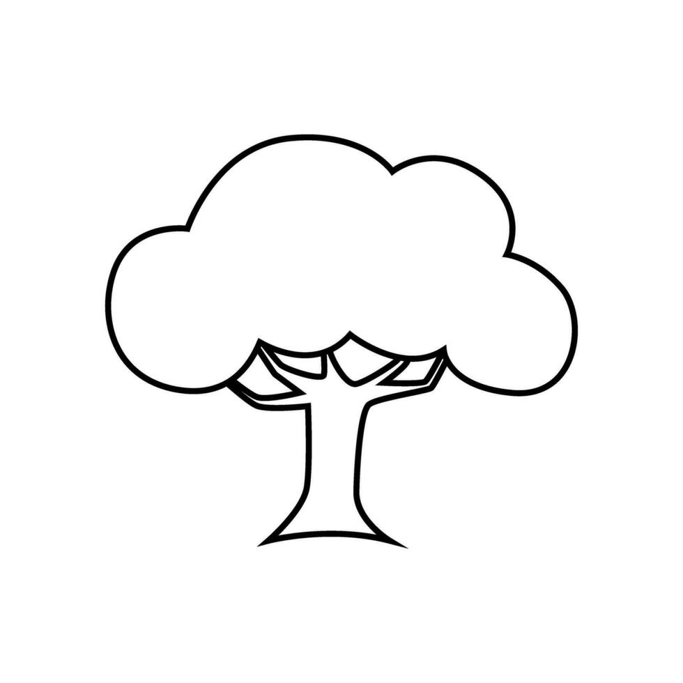 arbre icône vecteur. la nature illustration signe. vert symbole. vecteur