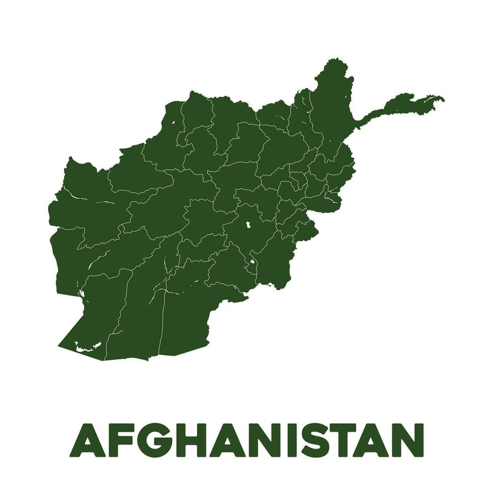 détaillé afghanistan carte vecteur