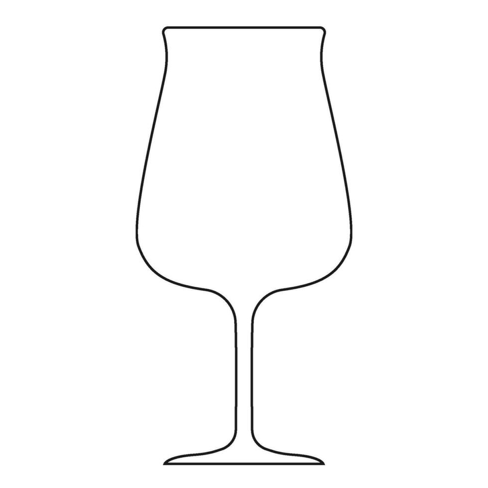 Bière verre icône vecteur